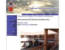 Tablet Screenshot of anglicanjoburg.org.za